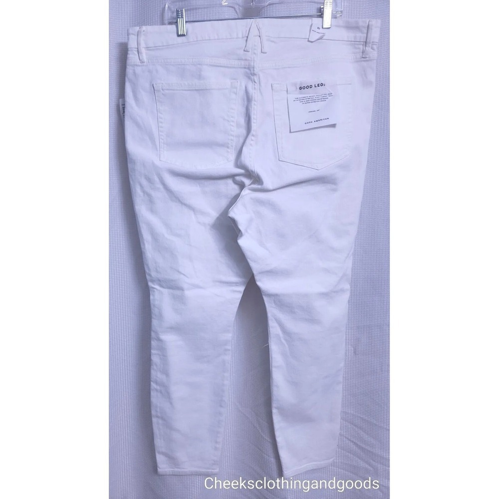 NWT Good American Good Legs Hi-Rise White Skinny Jeans Women's PLUS size 20 - Picture 7 of 10